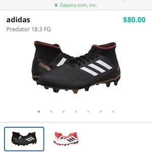 Men's Adidas Predator Shoes -Size 12. Worn once!